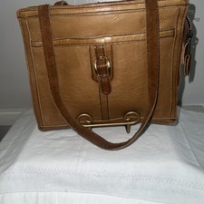 vintage top grain genuin leather purse double  Zipper made in Hong Kong