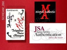 Matthew Lillard Skeet Ulrich Scream dual signed custom voice changer JSA COA