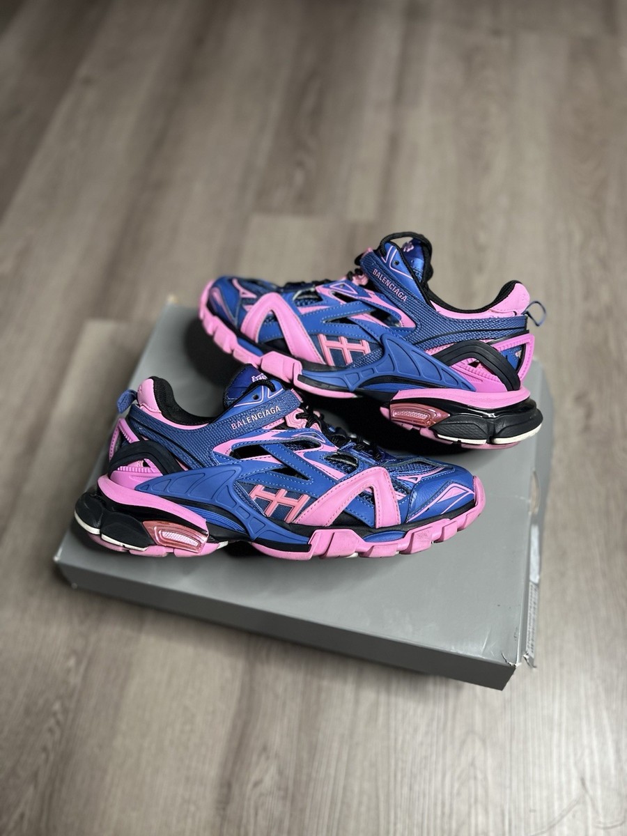Size 9W / 39 - Balenciaga Track 2 Blue Pink Women's | eBay