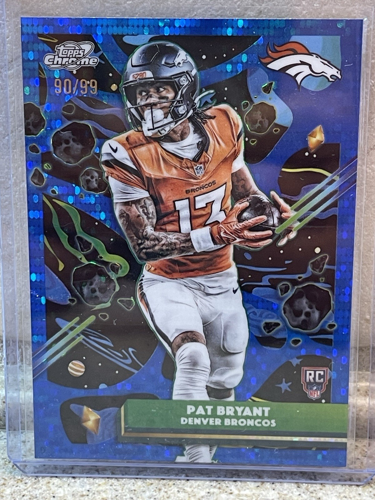 2025 Cosmic Chrome Pat Bryant #133 Blue Moon Refractor /99