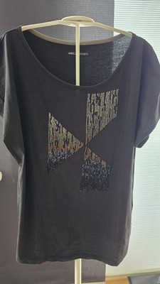 Marc Cain Shirt mit Strassteinen in Gr. N5/42 in Schwarz. Neu