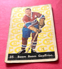 1961 - 62 Parkhurst #35 Bernie Geoffrion Montreal Canadiens HOF FILLER