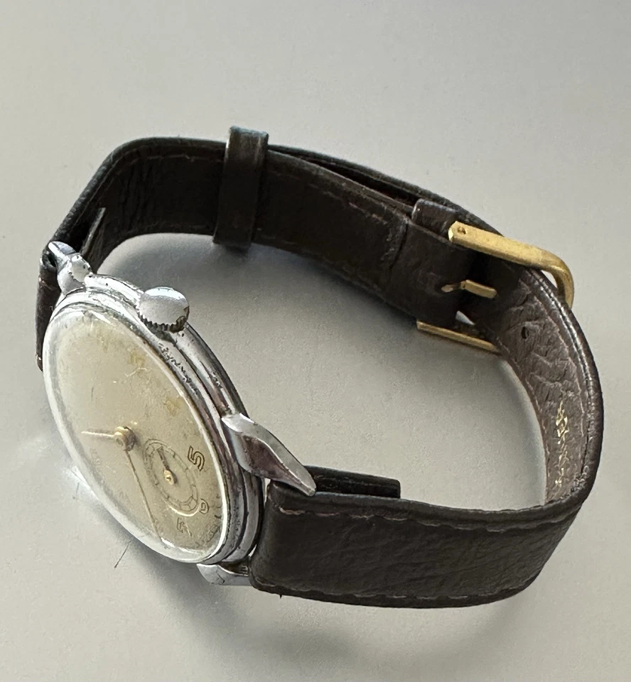 Antiguo/Vintage LANCO 15 Rubis Suizo GWO Cuerda Manual Reloj Hombre-Registros de Servicio Foto 3 de 4