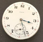 Antique 1914 Elgin Grade 312 Pocket Watch Movement Running Ticks 16s 15j USA