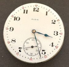 Antique 1914 Elgin Grade 312 Pocket Watch Movement Running Ticks 16s 15j USA