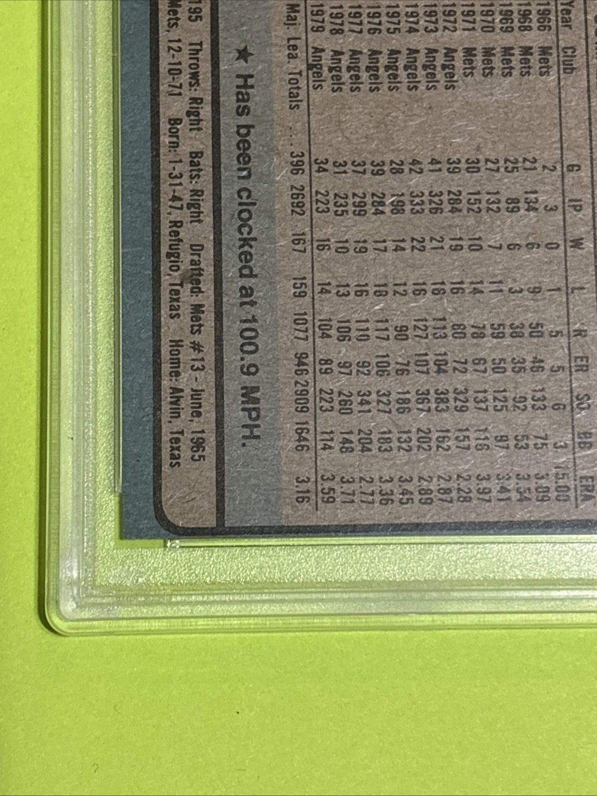 1980 Topps - Nolan Ryan #580 Psa 4 Angels Hall Of Fame Pitcher Nice card For A 4 view 11