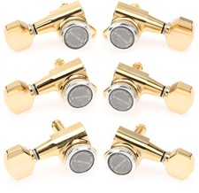 Gotoh SG381-07 MG-T Locking Tuning Machine Set - 3 3, Gold 2-pack