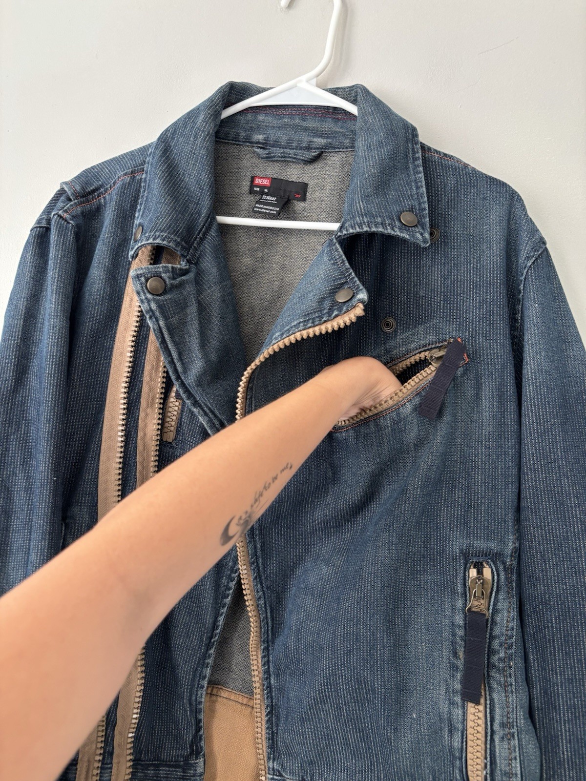 Rare 2000 Y2K Diesel Archive Avant Garde Multi-Zipper… - Gem