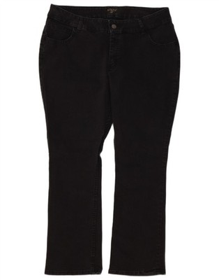 Lee Damen Riders Bootcut Jeans US 20 XL W40 L29 Schwarz Baumwolle DX01