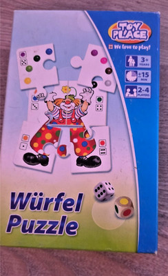 Toy Place Würfel Puzzle   Clown-Motive   Reisespiel   gebraucht