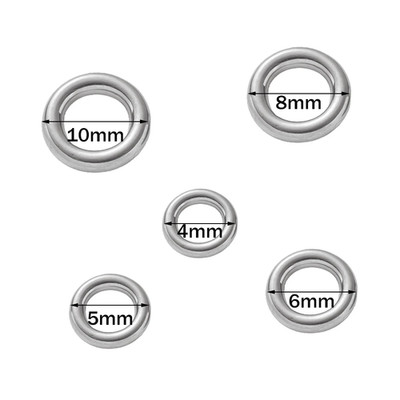 20Pcs Stainless Steel Gold Closed Soldered round Jump Rings Circle Ring DIY Neck