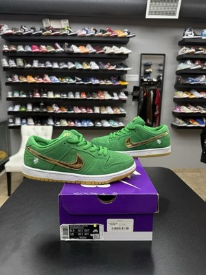 AUTHENTIC BQ6817-303 Nike Dunk SB Low St. Patrick's Day Shamrock Green Size 8.5