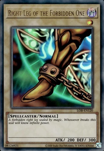 Right Leg Of The Forbidden One - Ultra Rare LOB-EN120 - NM - YuGiOh