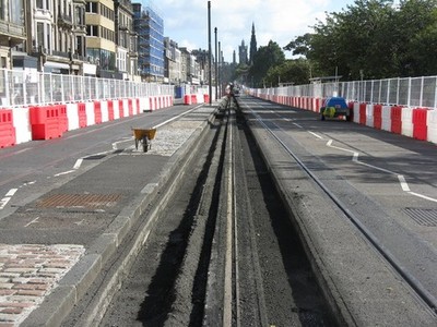 Photo A3 Where have all the buses gone? Edinburgh Diverted via George St c2011