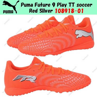 Puma Future 9 Play TT Fußball rot silber 108918-01 Herren Gr.