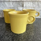 Fiesta HLC Sunflower Yellow Three Mugs Ring Handle Tom & Jerry