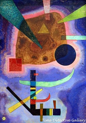 ''Three Elements''  Abstract Art by Wassily Kandinsky-Poster in 7 Sizes