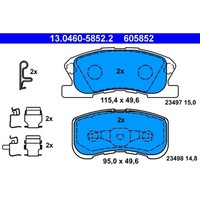 Bremsbelagsatz Scheibenbremse ATE 13.0460-5852.2 FüR Daihatsu Sirion Move Yrv