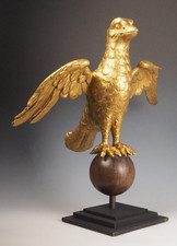 Antique Gilt Carved Eagle Lectern – Ornate Gothic Church Stand c.19th Century