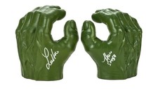 Autógrafo firmado por Lou Ferrigno Puños de Hulk con certificado de autenticidad - Increíble Hulk - Hulk Smash -