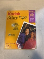 Kodak 75 Picture-Photo Paper, SOFT GLOSS 2 Sided Printing NEW Sealed PaperA