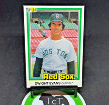 1981 Donruss MLB Baseball 458 Dwight Evans Boston Red Sox