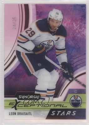 2021 Upper Deck Synergy Exceptional Stars Pink 24/25 Leon Draisaitl #ES-LD 4z8