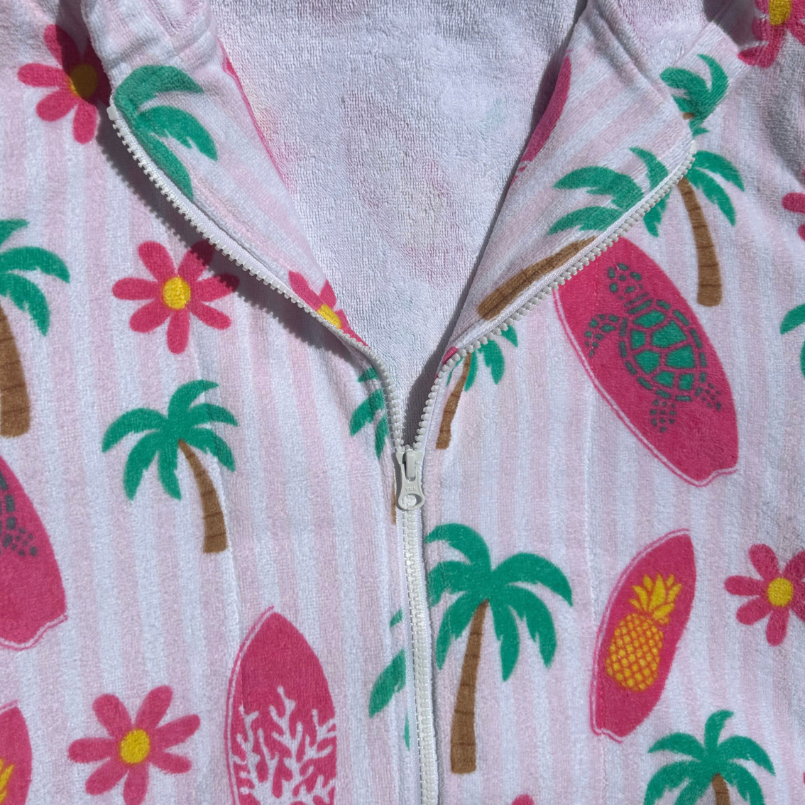 Palm Surf Design Hooded towel Back Beach Co image 2