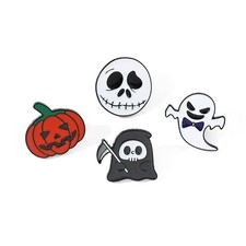 Halloween Enamel Pins Cute Enamel Pins Brooches Set Skull Ghost Funny Aesthetic