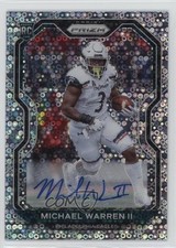 2020 Panini Prizm Rookie No Huddle Prizm Auto Michael Warren II #345 Auto 1o2