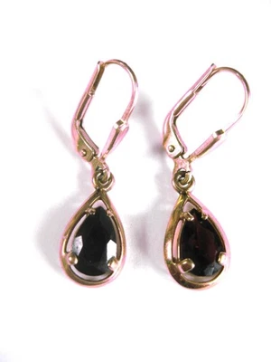 Ohrringe Gold 333 mit Granat, 1,89 g - Bild 1 von 3