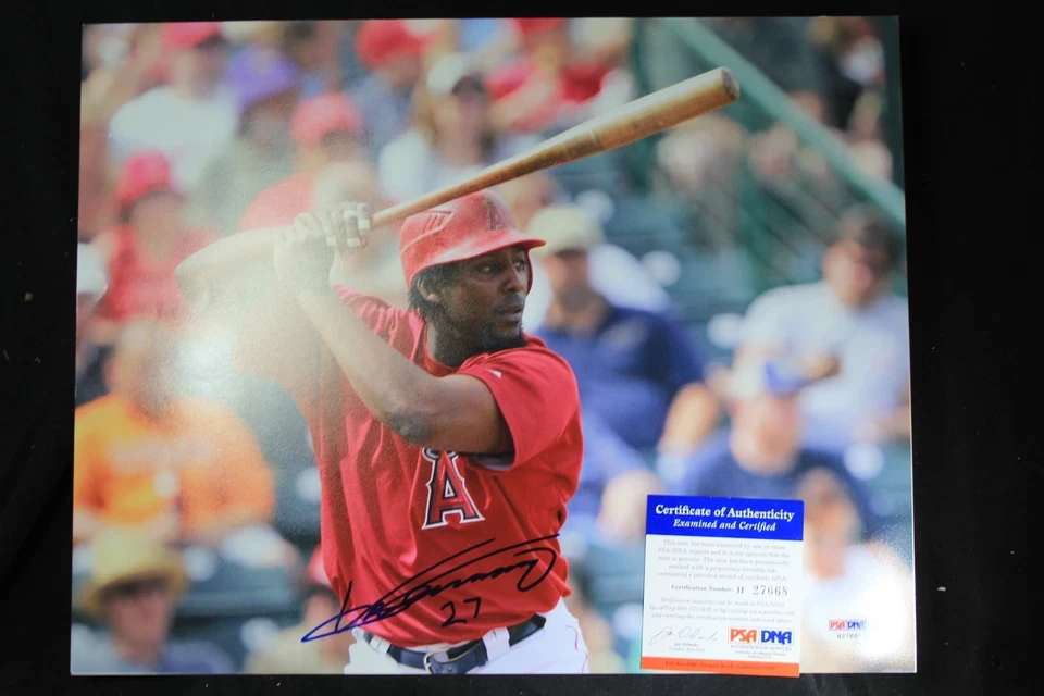 VLADIMIR GUERRERO SR. Signed Autographed Auto 11x14 Photo Anaheim Angels PSA COA - Image 4 of 4
