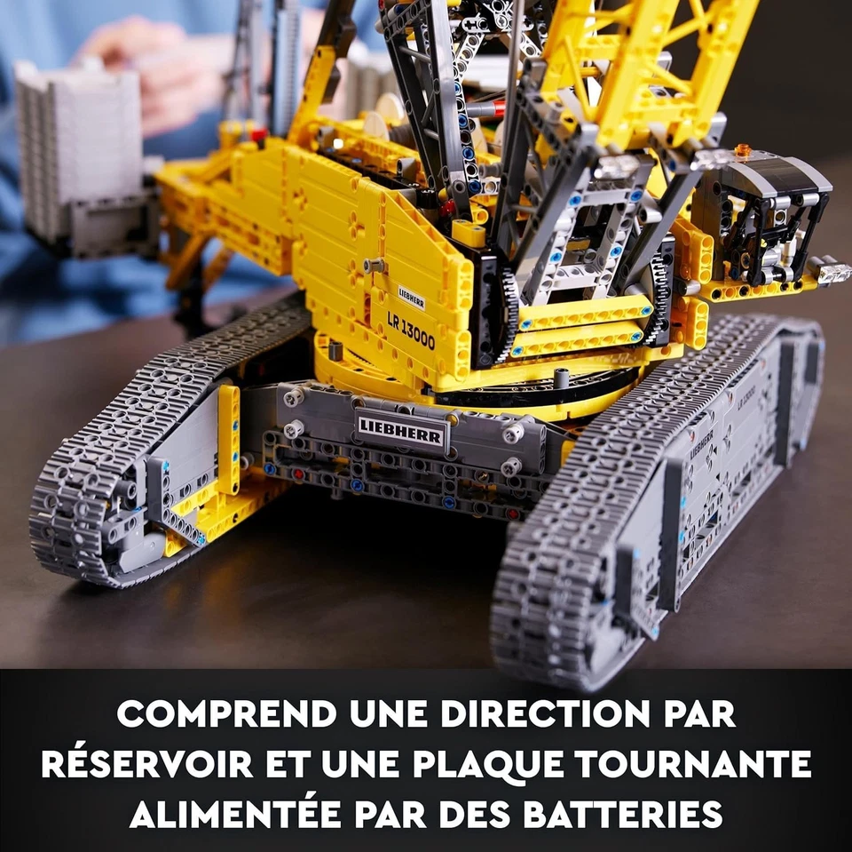 LEGO Technic 42146 La Grue sur Chenilles Liebherr LR 13000, Maquette Engin de Ch - Photo 3/4