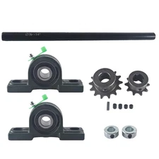 Complete Jackshaft Kit For 3/4 X 14" 40/41/420 Chain Go Kart Mini Bike