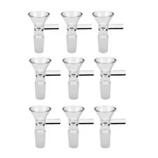 (9 PACK) 14MM Male Glass Bowl For Water Tobacco Pipe Bong Replacement Head USA
