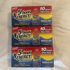 (30) 5-Hour Energy Regular Strength Sugar Free Sealed BERRY Exp: 04/2027