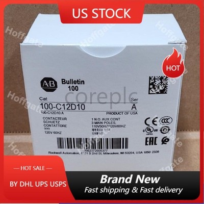 New Allen Bradley 100-C12D10 /A MCS-C IEC Contactor 12A 110V 50Hz/120V 60Hz USA