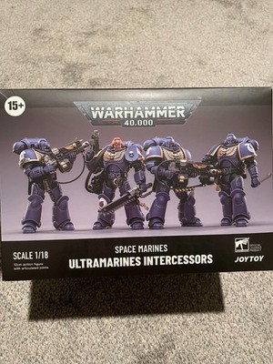 JoyToy Warhammer 40K Space Marines Ultramarines Intercessors 4 Pack US SELLER