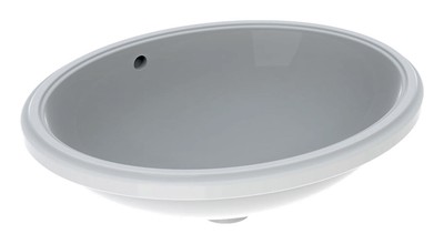 Geberit VariForm Unterbauwaschtisch oval ohne Hahnloch mit Überlauf 560 x 460...
