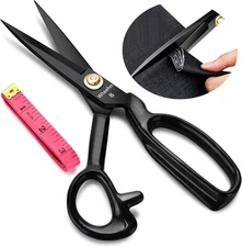 Heavy Duty 8" Fabric Scissors Sharp Sewing Shears for Tailor & Crafting