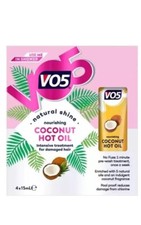Vo5 Nourishing Coconut Hot Oil 4 x 15ml Haircare Care Styling For Damaged Hair..