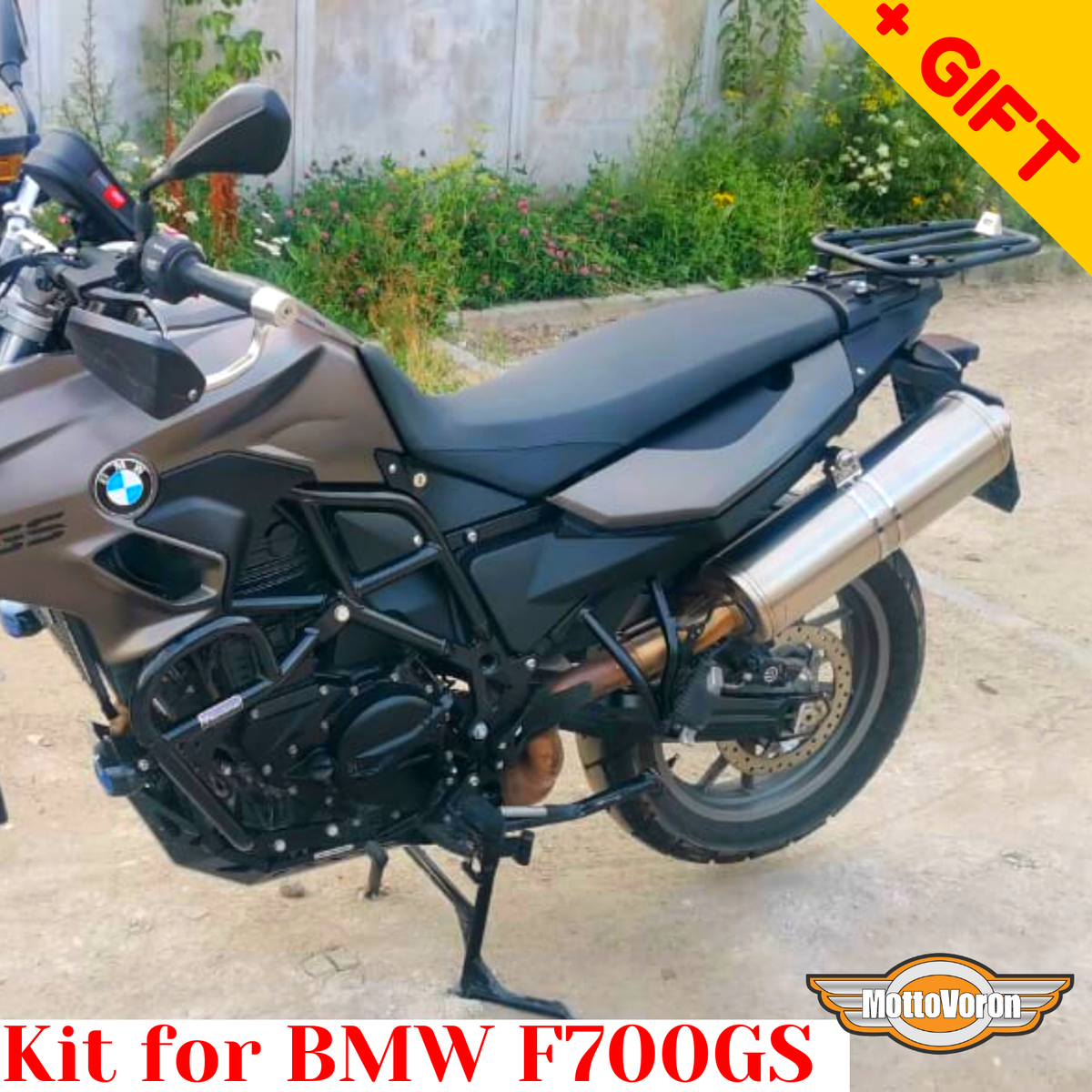 For BMW F700GS Rear rack Crash bars F 700 GS Engine guard Kit