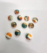  WHOLESALE OYSTER COPPER TURQUOISE CABOCHON ROUND SHAPE LOOSE GEMSTONE