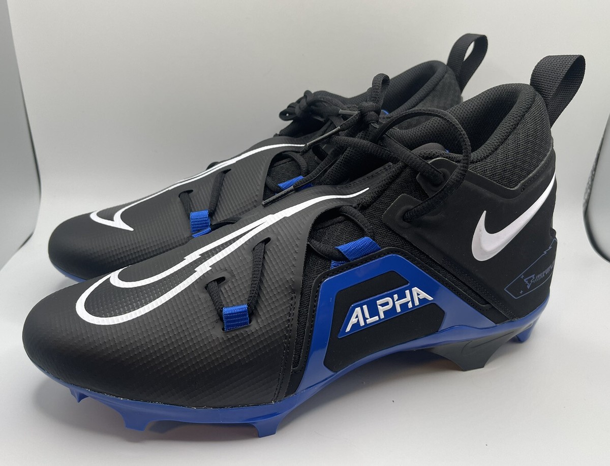 Nike Alpha Menace Pro 3 Mens Football Cleats Size 12 Black Blue CT6649-007 Amazon.com | Nike Alpha Menace Pro 3 Men main image 2