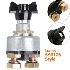 12V/24V LUCAS SSB106 STYLE FIXED HANDLE KEY BATTERY ISOLATOR KILL CUT OFF SWITCH