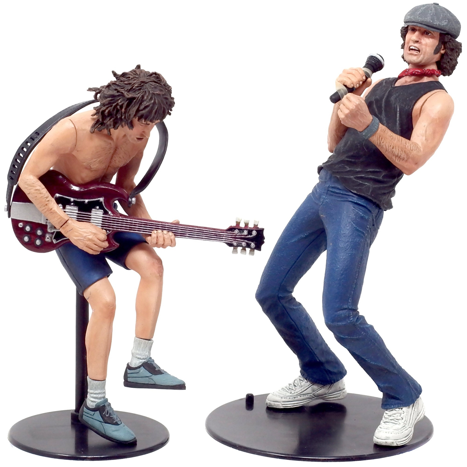 NECA AC/DC Brian Johnson & Angus Young Action Figure 2-Pack [Loose] | eBay