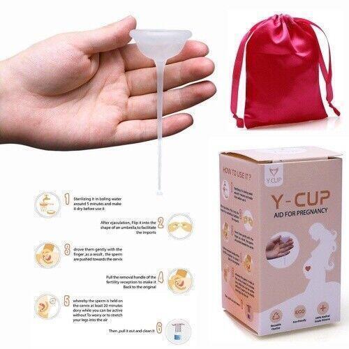 Fertility Conception Silicone Cup Cervix Aid Pregnancy Helps Conceive Sperm