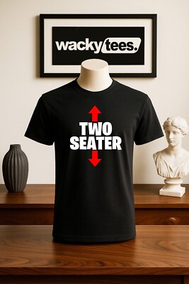 Two Seater Face and Bottom Seat Funny Adult Humor Graphic Tee Shirt