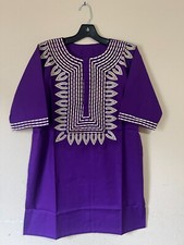 African clothing for men-Dashiki S-7X purple