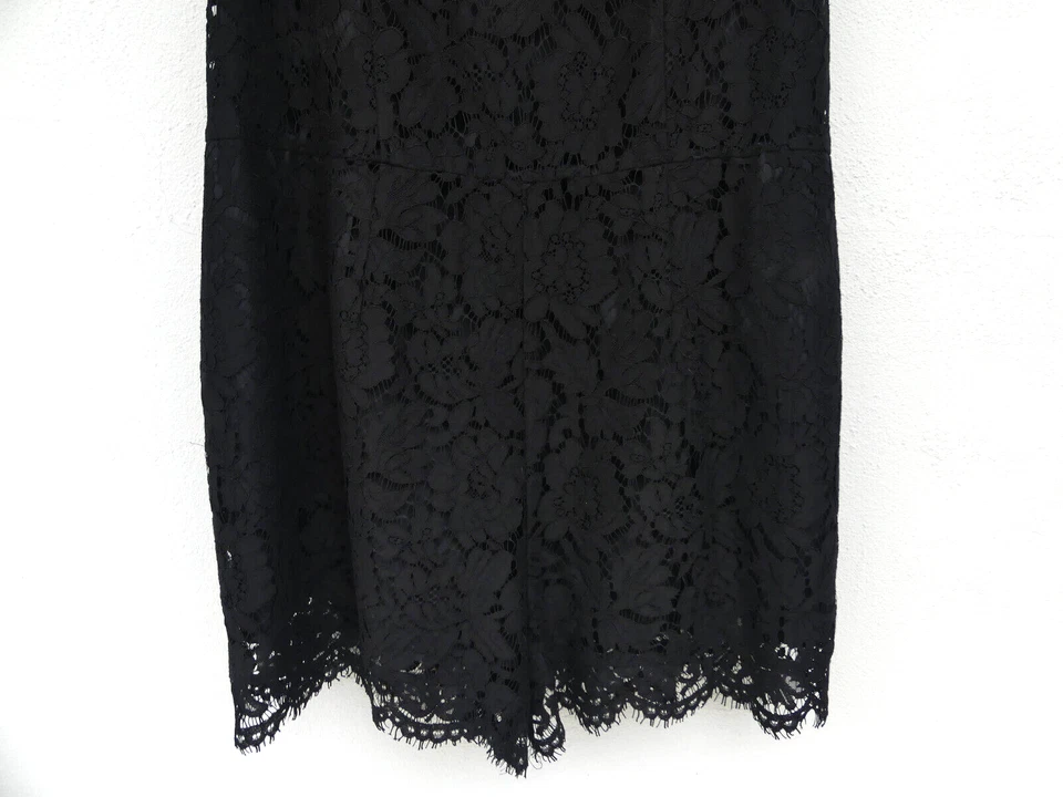 NEXT UK Black Lace PLAYSUIT Size UK 20 R NWT Romper Cocktail Gothcore Sexy - image 3 of 4